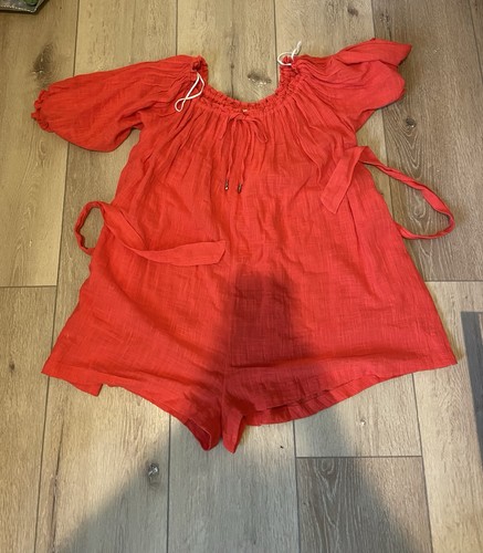 Free people red off shoulder - off,